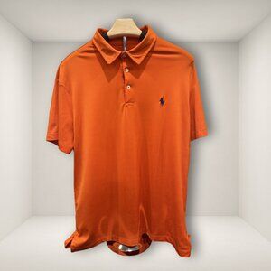 Polo Ralph Lauren Performance Polo Shirt Men’s L | Orange | Moisture-Wicking | G